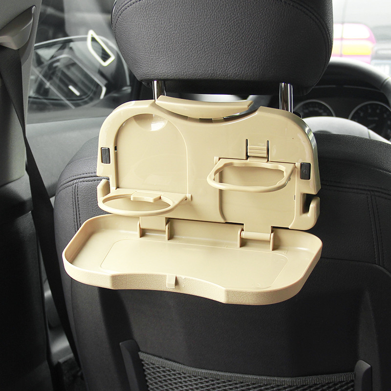 Multi-functio<i></i>nal Foldable Car Seat Tray Drink Cup Holder - Auto Backseat Storage Organizer Guide